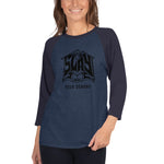 Womens "SLAY YOUR DEMONS" 3/4 sleeve raglan shirt